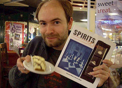 Gile Babbidge with his famous book
