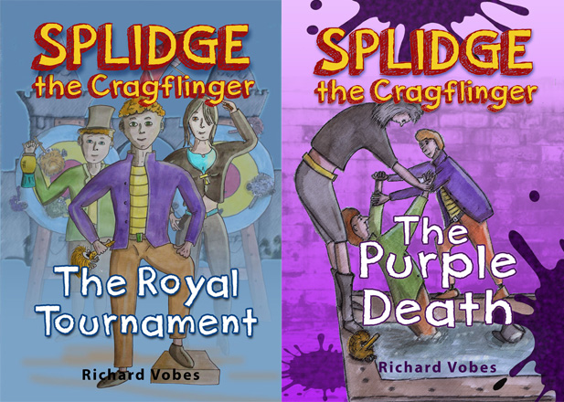 Two covers of the Splidge Books